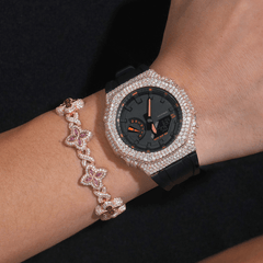 Custom GA2100 Buss Down Watch Bezel Moissanite Watch Case