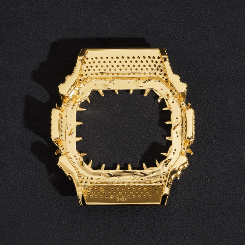 Spicky Popular Thorn Design DW6900 Bezel Moissanite Buss Down Watch Case