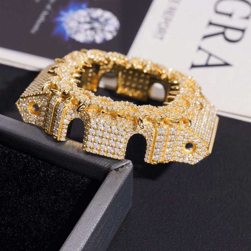 Spicky Popular Thorn Design DW6900 Bezel Moissanite Buss Down Watch Case