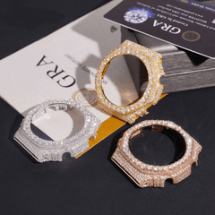 Moissanite Paved Watch Bezel Case