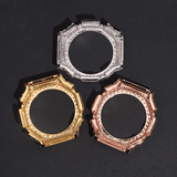 Moissanite Paved Watch Bezel Case