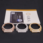 Moissanite Paved Watch Bezel Case