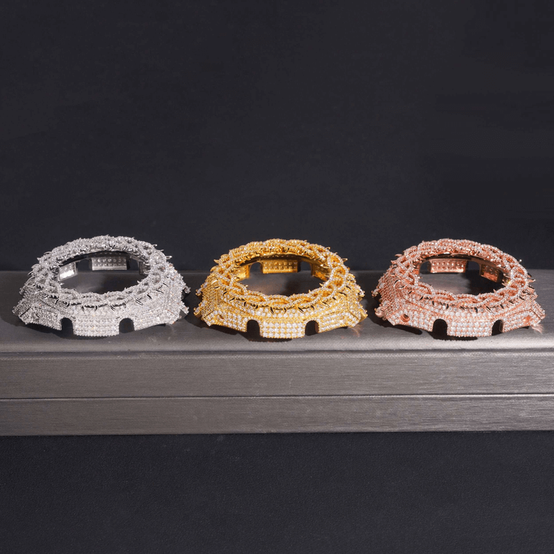 Unisex Iced GA2100 Buss Down Watch Bezel  Moissanite Watch Case