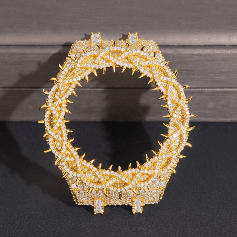 Unisex Iced GA2100 Buss Down Watch Bezel  Moissanite Watch Case