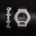 DIY Iced Out DW6900 Gold Plated 925 Silve Moissanite Case