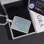 VVS Moissanite Iced Out Jade Jesus Pendant