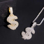 GL $ Money VVS Moissanite S925 Silver Pendant