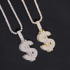 GL $ Money VVS Moissanite S925 Silver Pendant