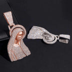 New Mother Mary Iced Out VVS Moissanite Pendant