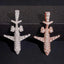 Iced Out VVS Moissanite Private Jet Pendant S925 Silver Hip Hop Piece