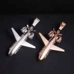 Iced Out VVS Moissanite Private Jet Pendant S925 Silver Hip Hop Piece