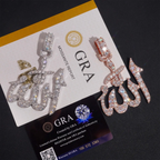 VVS Moissanite S925 Silver Iced Out Allah Pendant