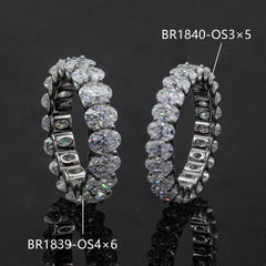 Luxury Jewelry Moissanite Rings VVS Moissanite Band 925 Sterling Silver Gold Plated Wedding Engagement Moissanite Diamond Ring