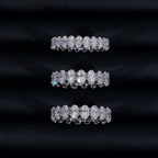 Luxury Jewelry Moissanite Rings VVS Moissanite Band 925 Sterling Silver Gold Plated Wedding Engagement Moissanite Diamond Ring