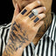 925 silver jewellery luxury moissanite diamond hip hop men ring for engagement