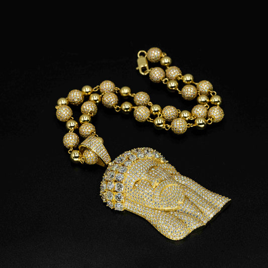 Oversized Jesus pendant fine jewelry