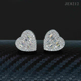 pass diamond tester s925 moissanite diamond heart earring