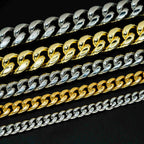6MM 8MM 10MM 12MM 14MM Stainless Steel Silver Button End Cuban Chain Bracelet