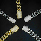 6MM 8MM 10MM 12MM 14MM Stainless Steel Silver Button End Cuban Chain Bracelet