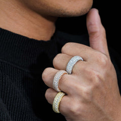 GL Round Cut Diamond 925 Sterling Silver Moissanite Ring