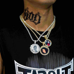 GL Custom Photo Pendant VVS Moissanite Stone Pendant