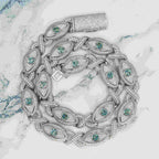 15MM Devil's Eye VVS Moissanite Cuban Chain