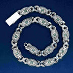 15MM Devil's Eye VVS Moissanite Cuban Chain