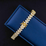 925 silver Pass Diamond Tester iced out jewelry VVS moissanite Tennis Chains Moissanite Diamond Tennis Bracelets