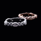 13MM S925 Silver Evil Eye Infinity VVS Moissanite Cuban Link Chain