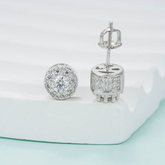 GL Hip Hop Earrings VVS Moissanite Diamond Stud 925 Sterling Silver