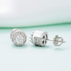GL Hip Hop Earrings VVS Moissanite Diamond Stud 925 Sterling Silver