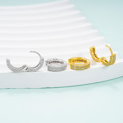 GL High Quality 925 Sterling Silver VVS Round Cut Moissanite Stud Earring