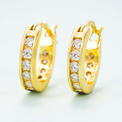 GL Hip Hop D VVS Moissanite Diamond Stud 925 Sterling Silver Earrings