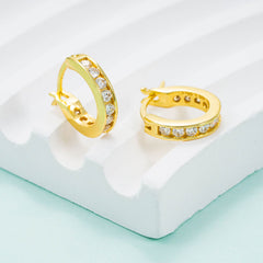 GL Hip Hop D VVS Moissanite Diamond Stud 925 Sterling Silver Earrings