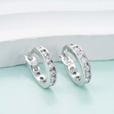 Hip Hop Earrings D VVS Moissanite Diamond Stud 925 Sterling Silver Earrings