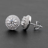 925 Silver VVS Moissanite Diamond Trendy Stud Earrings