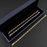 Fashionable High Quality S925 Silver Lucky tennis Bracelet VVS Moissanite diamond