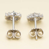 Hiphop Jewelry  925 Sterling Silver VVS Round Cut Moissanite Stud Earring