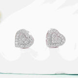 Fashion Style Moissanite Heart Earrings