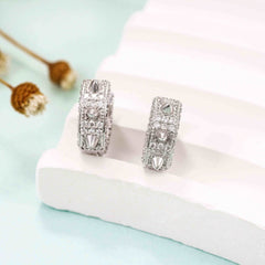 GL Fashion Jewelry Luxury VVS Moissanite Diamond Hoop Earrings