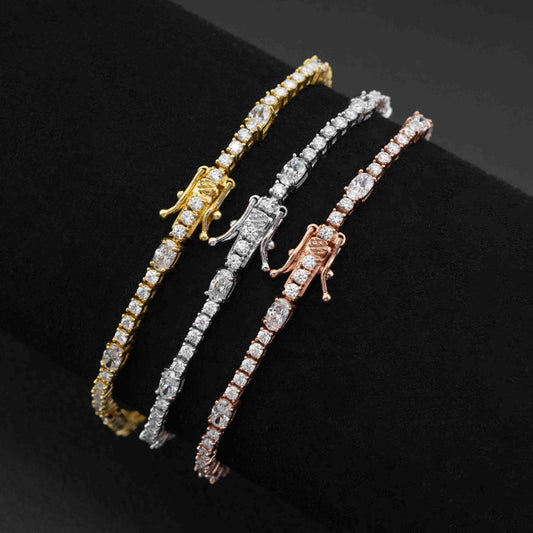 fancy cut vvs moissanite diamond s925 sterling silver fine women bracelet fashion jewelry bracelets