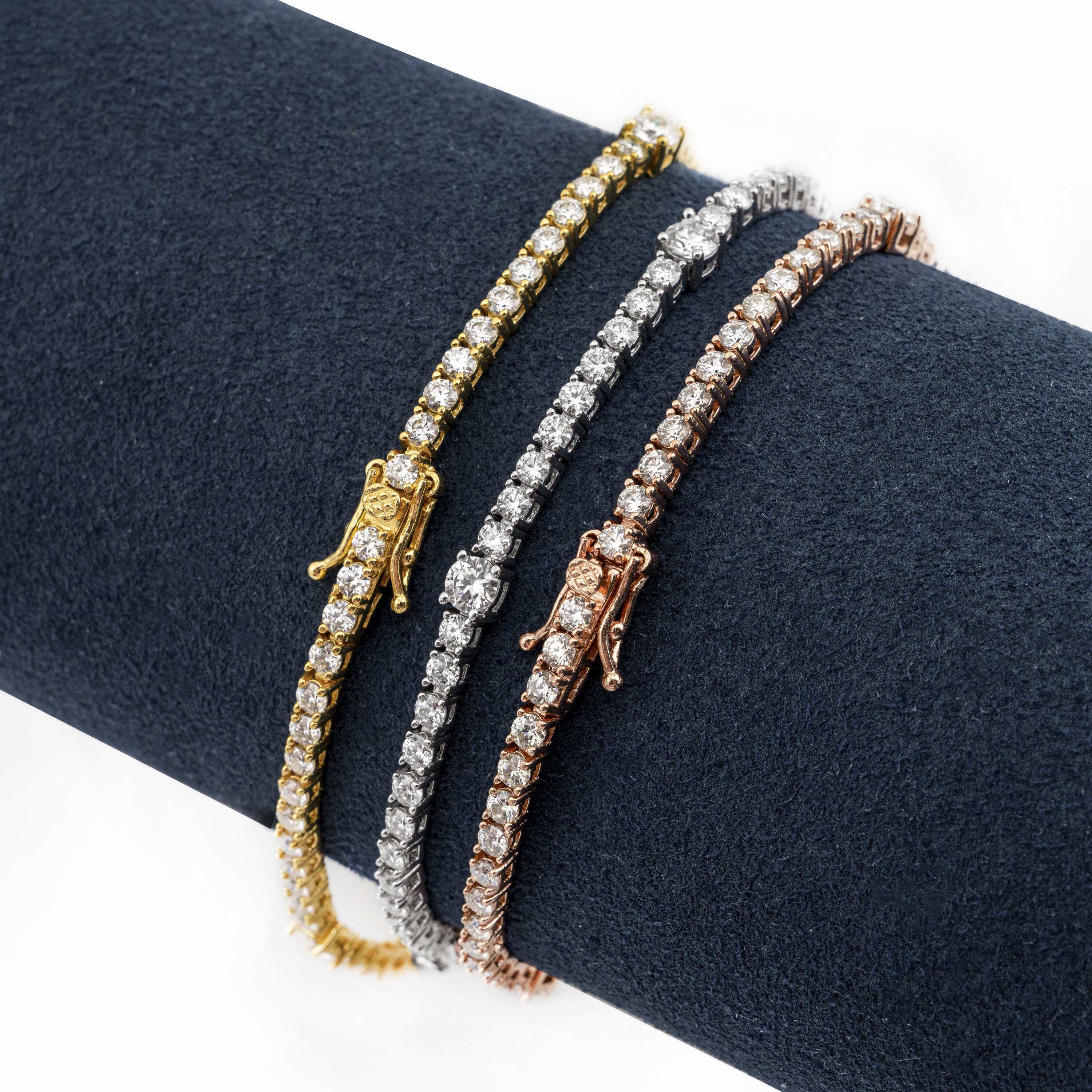 hip hop jewelry bling tennis chain fashion designer vvs moissanite sterling silver tennis bracelet