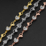 VVS moissanite Custom bracelet fancy cut tennis moissanite diamond white gold wedding bracelet women