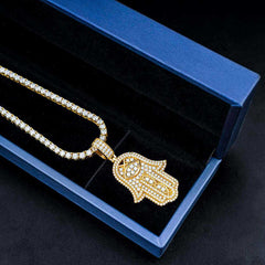 Ice Out Necklace Pendant HipHop Jewelry 925 silver Moissanite pendant