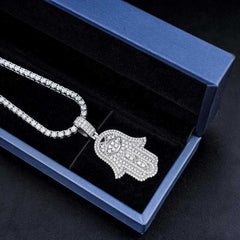 Ice Out Necklace Pendant HipHop Jewelry 925 silver Moissanite pendant