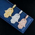 Ice Out Necklace Pendant HipHop Jewelry 925 silver Moissanite pendant