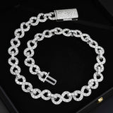 13mm 925 Silver VVS Moissanite Iced Out Cuban Chain