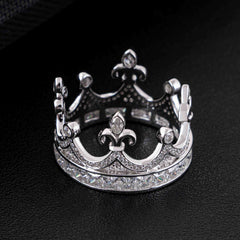 GL Fashion Iced out Imperial Crown VVS Moissnaite Diamond Hip Hop Ring