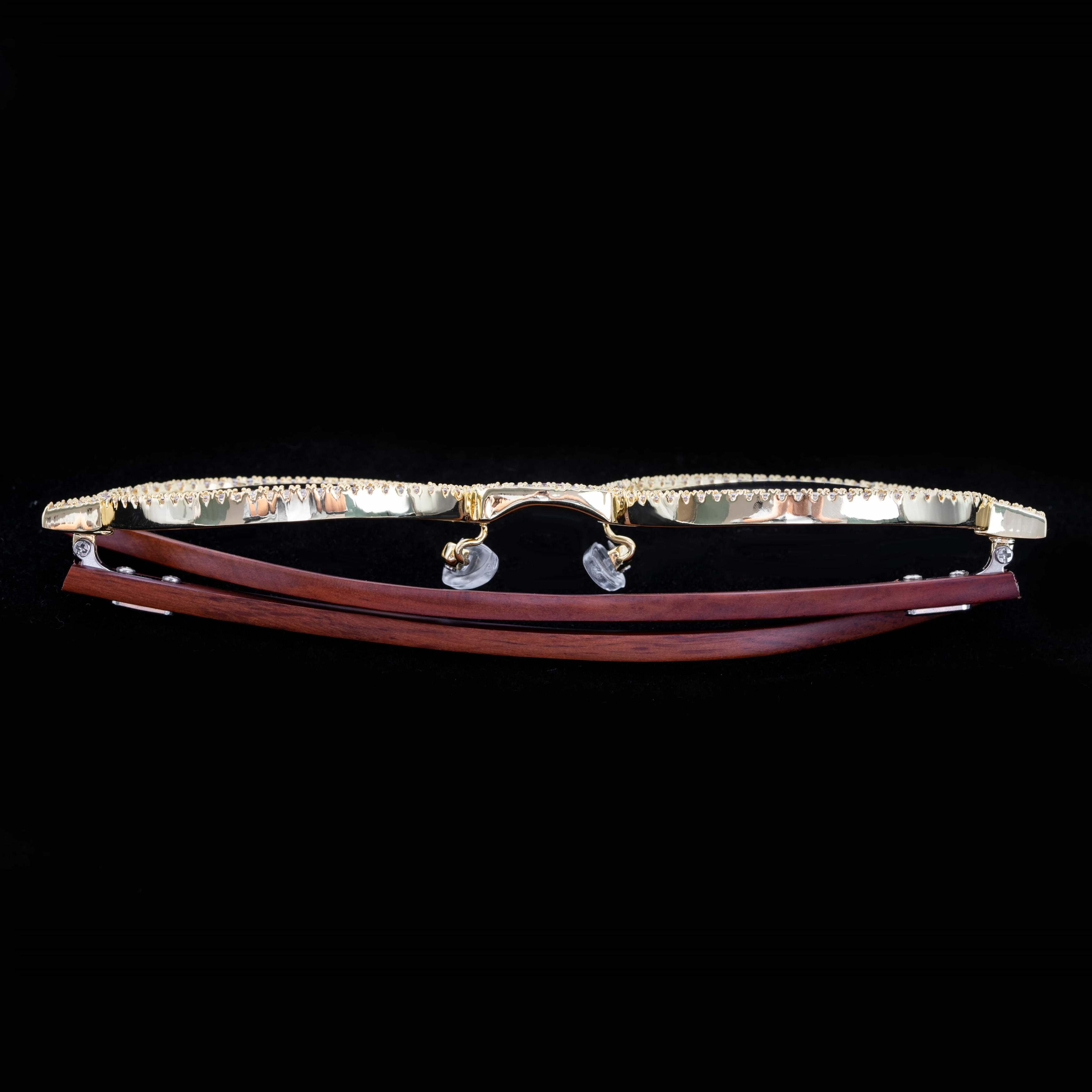 GL Hip Hop Iced Out 5A+ Zircon Sunglasses Jewelry Glasses