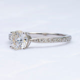 925 Sterling Silver Eternity Rings Women Fashion Moissanite Ring